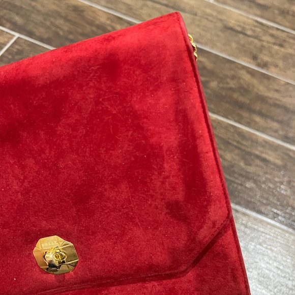 Bally —bright red chain purse - Picture 6 of 9